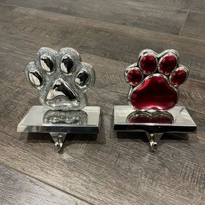 Paw Print Stocking Holders
